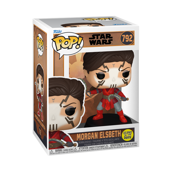 Funko Pop! Star Wars - Morgan Elsbeth 792 Glows in the Dark + Pop Protector