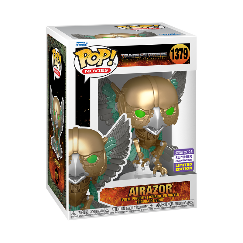 Funko Pop! Transformers Rise of the Beasts - Airazor 1379 Funko 2023 Summer Convention Exclusive + Free Protector