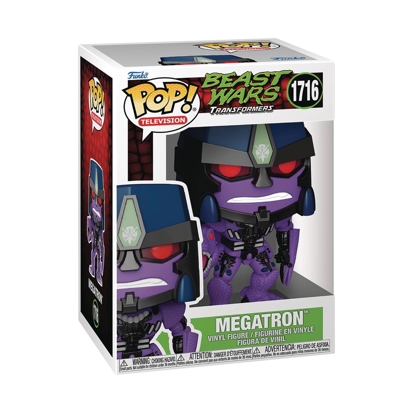 Funko Pop! Beast Wars Transformers - Megatron 1716 Figure + Pop Protector