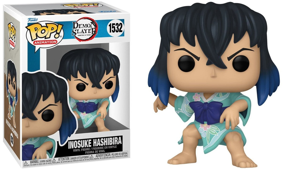 Funko Pop! Demon Slayer : Inosuke Hashibira 1532 Figure + Pop Protector