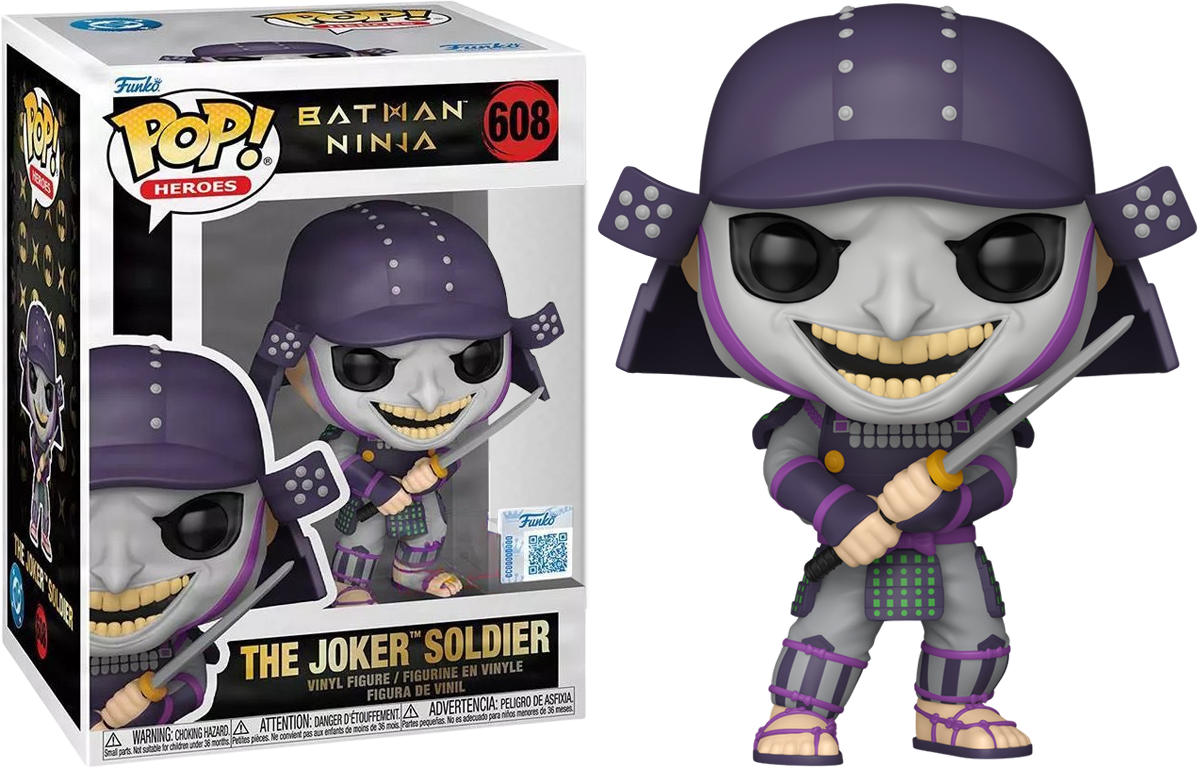 Funko Pop! Batman Ninja - The Joker Soldier 608 Figure + Pop Protector