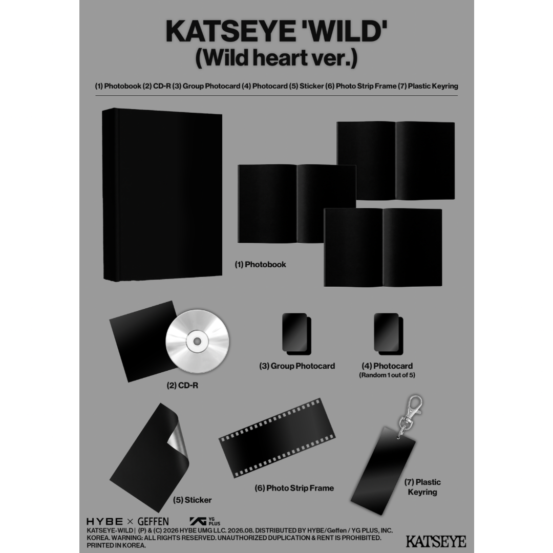 (PRE-ORDER) KATSEYE - WILD (2 VERSIONS) RANDOM