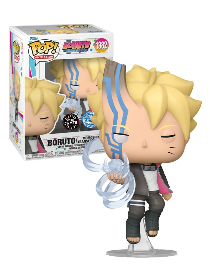 Funko Pop! Boruto Naruto Next Generations - Boruto (Momoshiki Transformation) 1382 GLOW CHASE Funko Special Edition + Free Protector