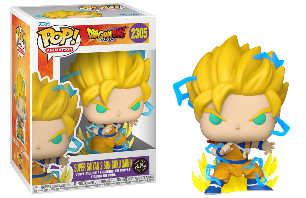 Funko Pop! Dragon Ball Daima - Super Saiyan Son Goku (Mini) 2305 CHASE Figure + Pop Protector