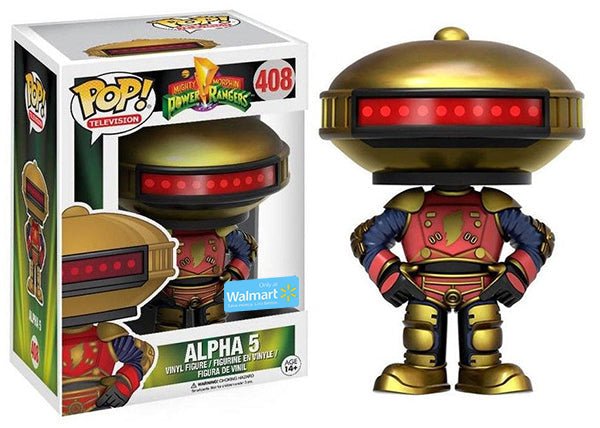 Funko Pop! Mighty Morphin Power Rangers : Alpha 5 408 Walmart Exclusive (VAULTED) + Pop Protector