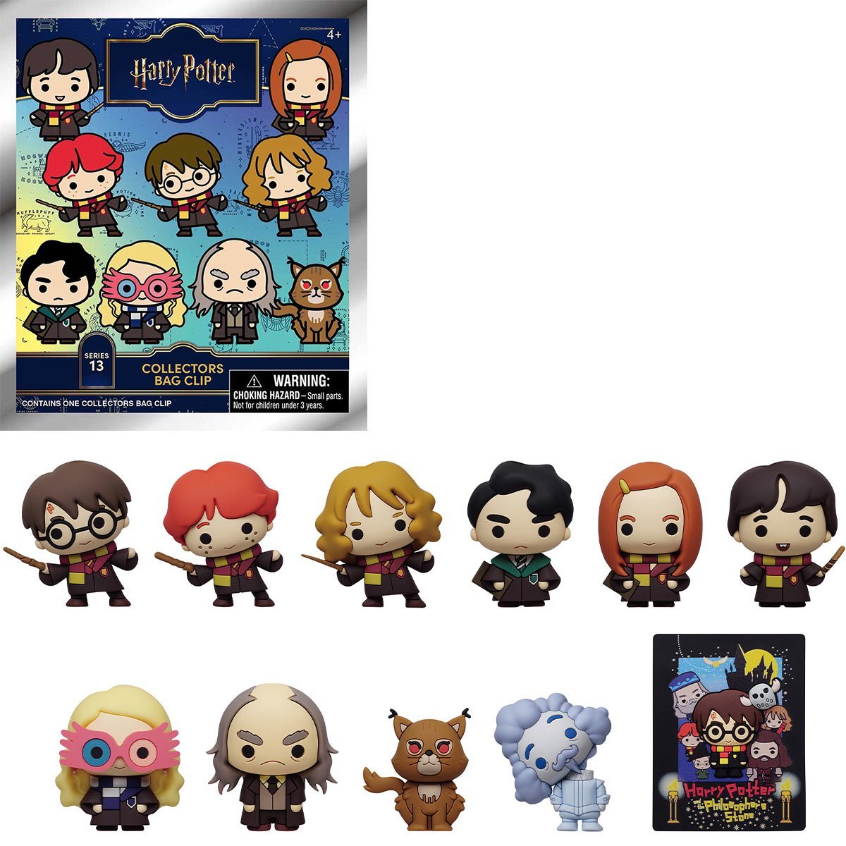 Harry Potter Series 13 Mystery 3D Foam Figural Bag Clip (One Variation Chosen at Random)