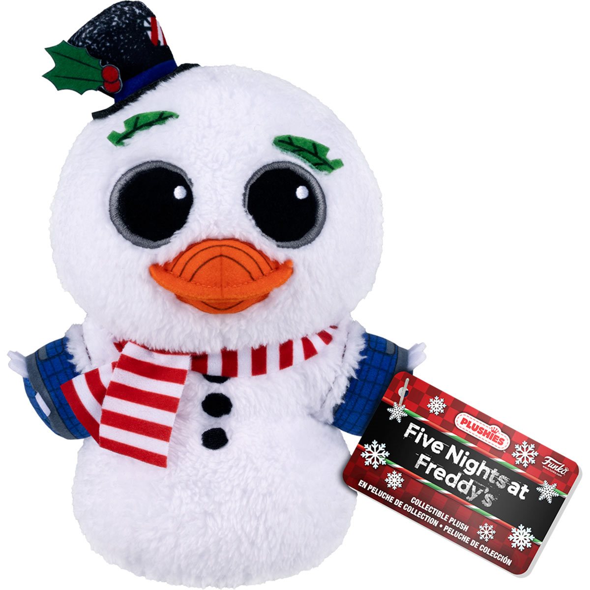 Funko Plush! Five Nights at Freddy's (FNAF) Snowman Holiday Chica 7-Inch Plushie