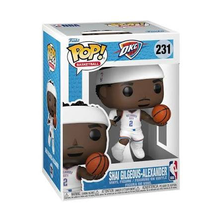 Funko Pop! NBA Oklahoma City Thunder - Shai Gilgeous-Alexander 231 Figure + Pop Protector