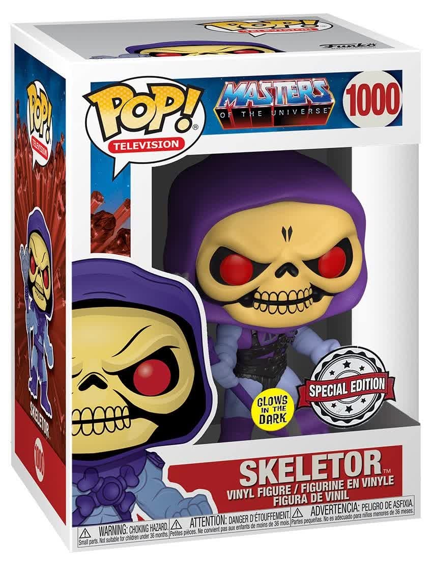 Funko Pop! Masters of the Universe Skeletor 1000 Glows in the Dark Special Edition + Free Protector (VAULTED)
