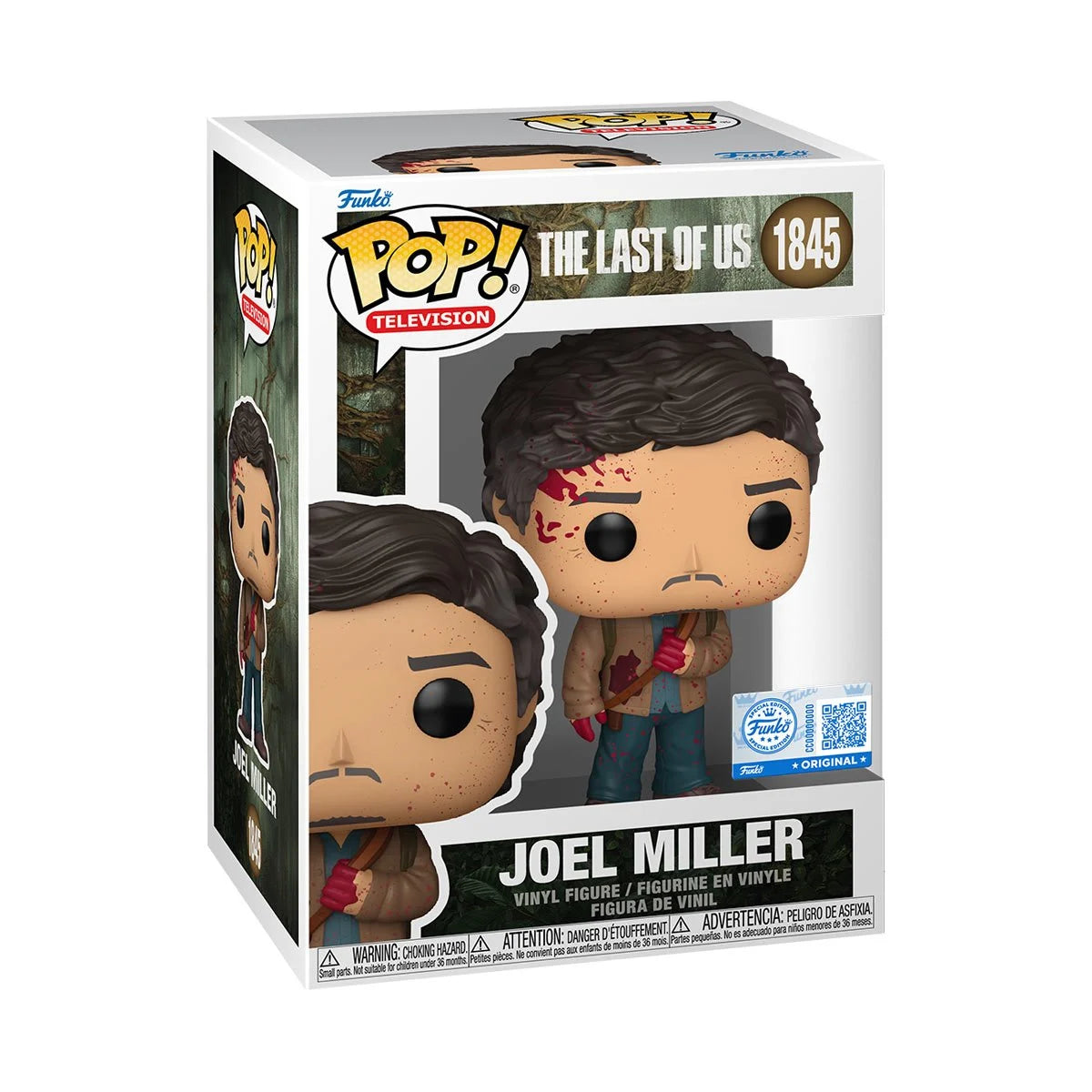 The Last of Us Joel Miller Bloody Funko Pop! Vinyl Figure #1845 Funko Special Edition Exclusive Figure + Pop Protector