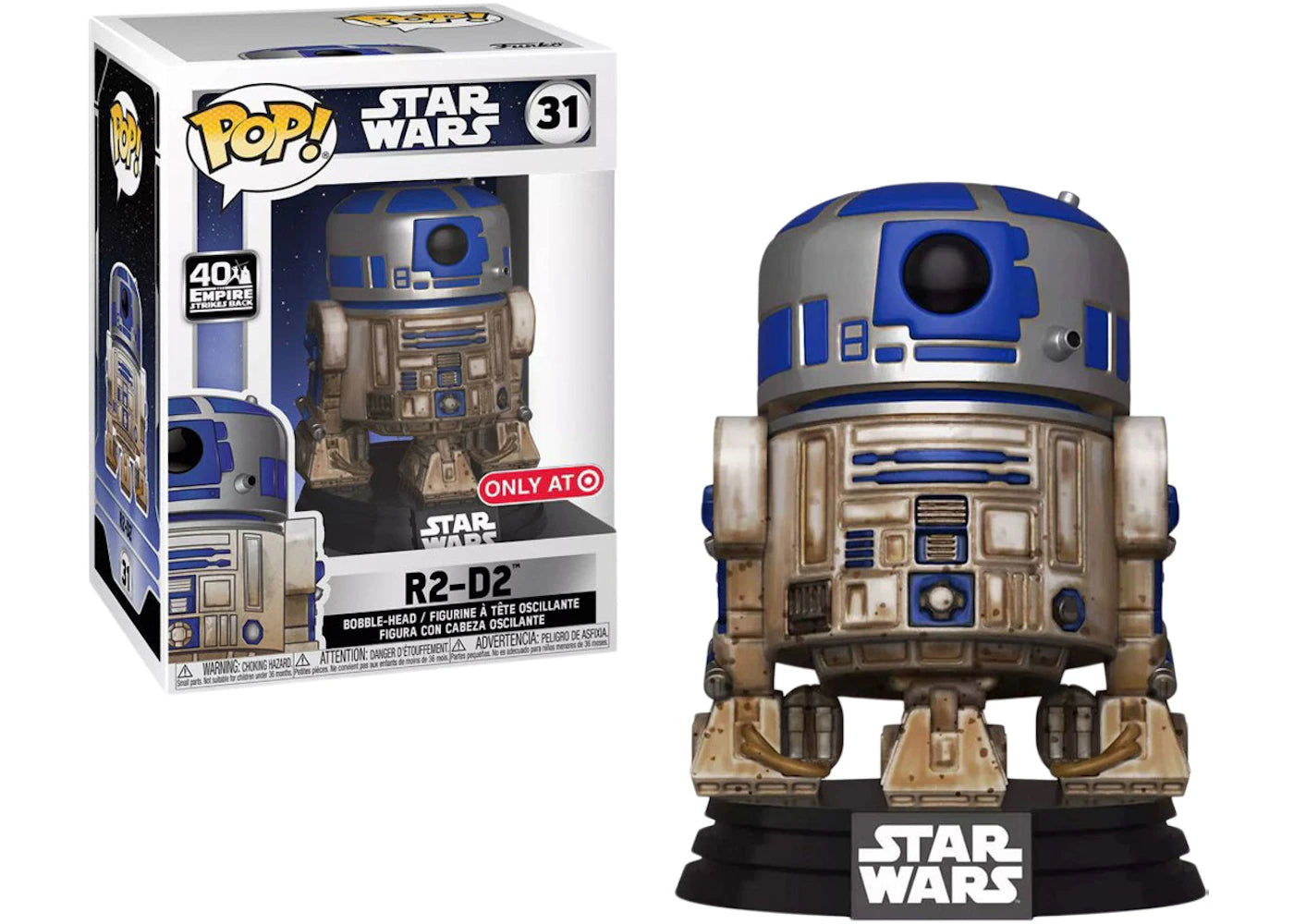 Funko Pop! Star Wars R2-D2 31 Target Exclusive + Free Protector