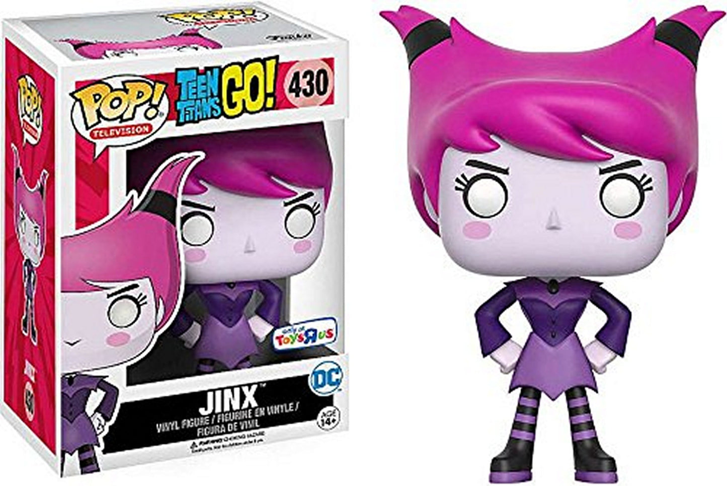 Funko Pop! Teen Titans Go! Jinx 430 Toys R Us Exclusive + Pop Protector