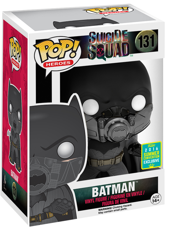 Funko POP! Heroes: Suicide Squad #131 - Batman Funko 2016 Summer Convention Exclusive + PROTECTOR!