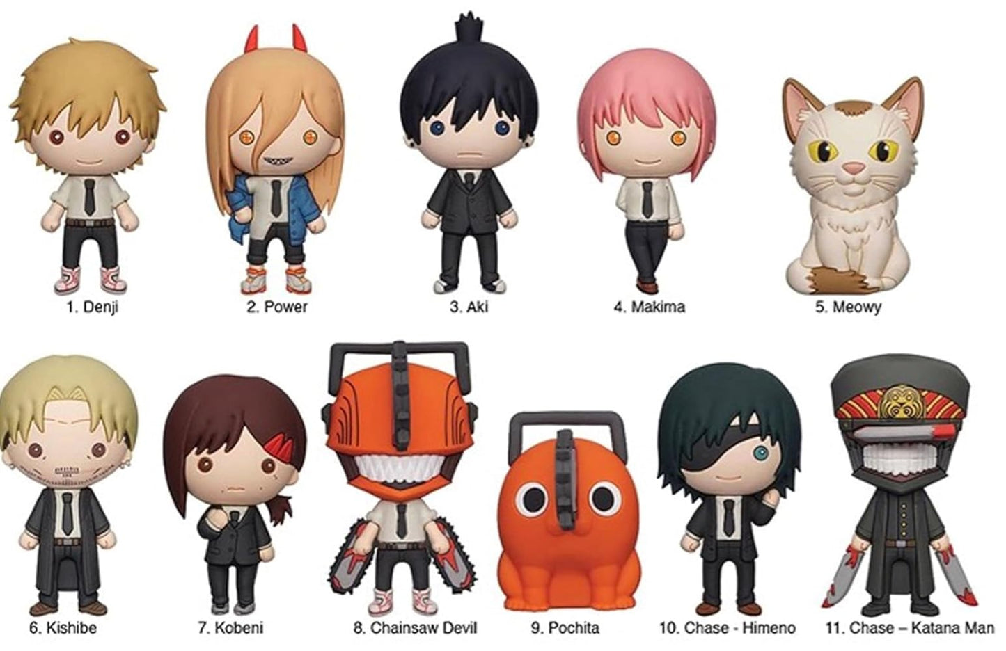 Chainsaw Man Series 1 Mystery 3D Foam Figural Bag Clip (One Variation Chosen at Random)