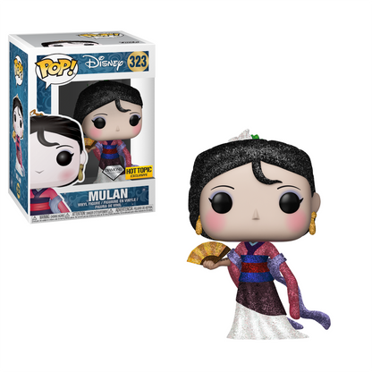 Funko Pop! Disney Mulan 323 Diamond Hot Topic Exclusive + Free Protector
