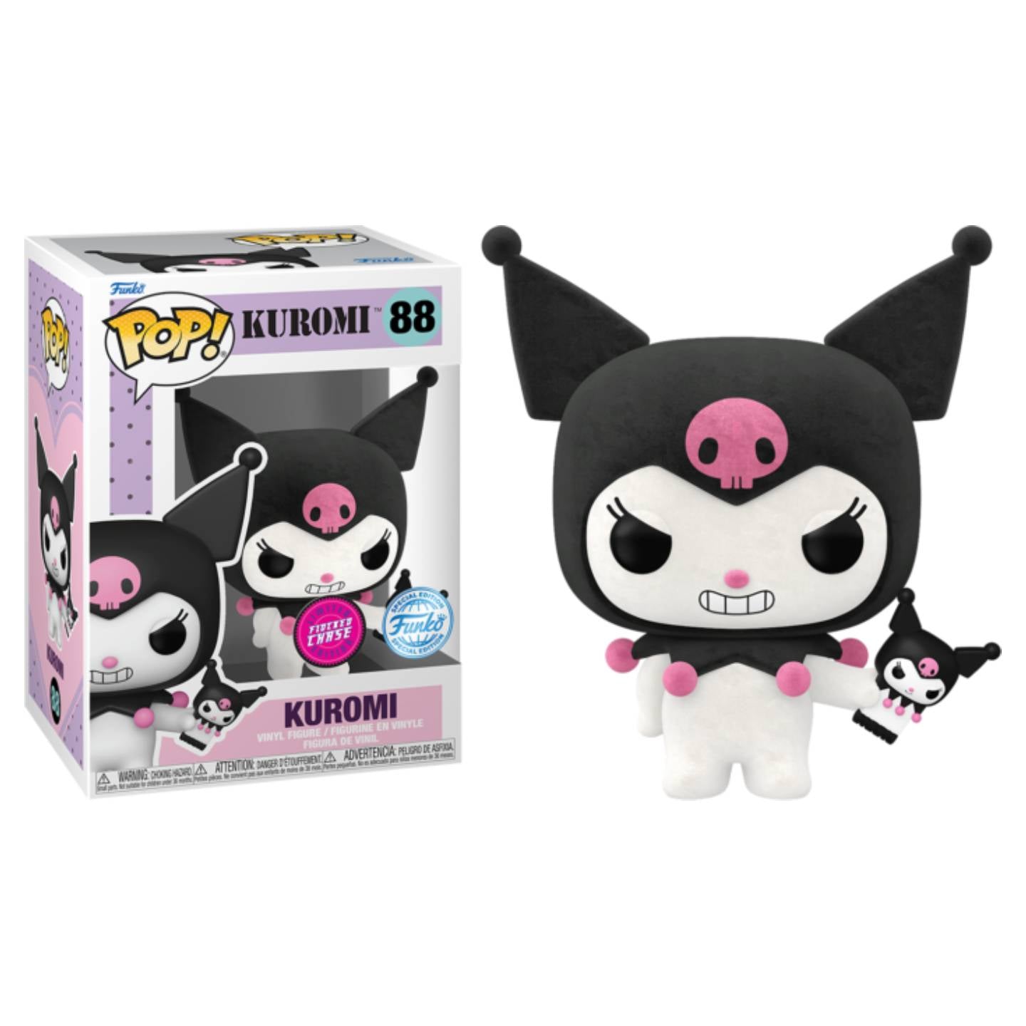 Funko Pop! Kuromi 88 Flocked CHASE FUNKO SPECIAL EDITION + Pop Protector