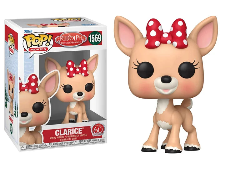 Funko Pop! Rudolph The Red Nose Reindeer 60th Anniversary - Clarice 1569 + Free Protector