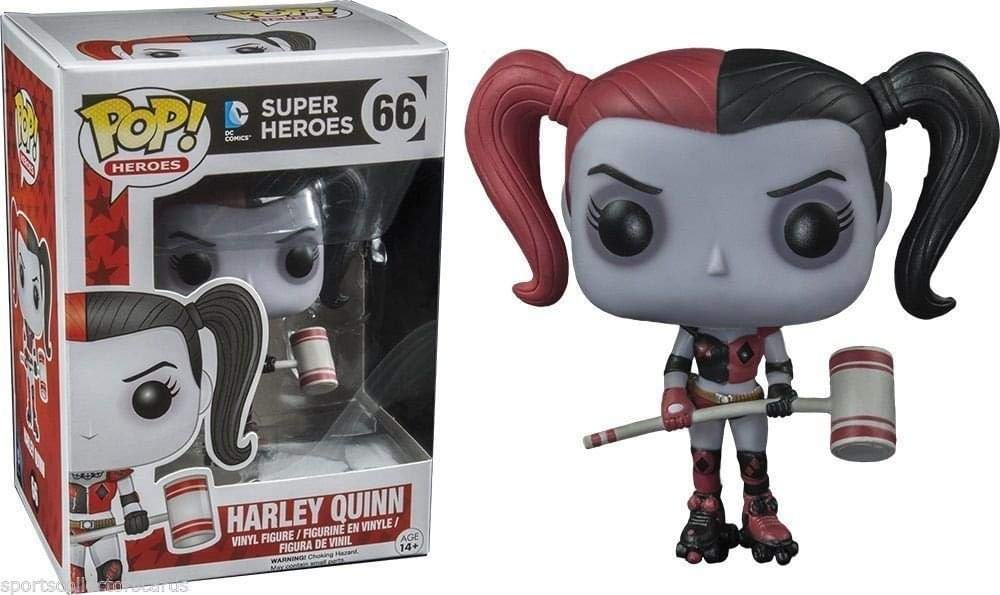Funko Pop! DC Comics Super Heroes Harley Quinn 66 + Free Protector