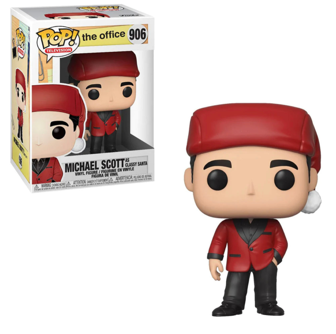 Funko Pop! The Office Michael Scott as Classy Santa 906 + Free Protector