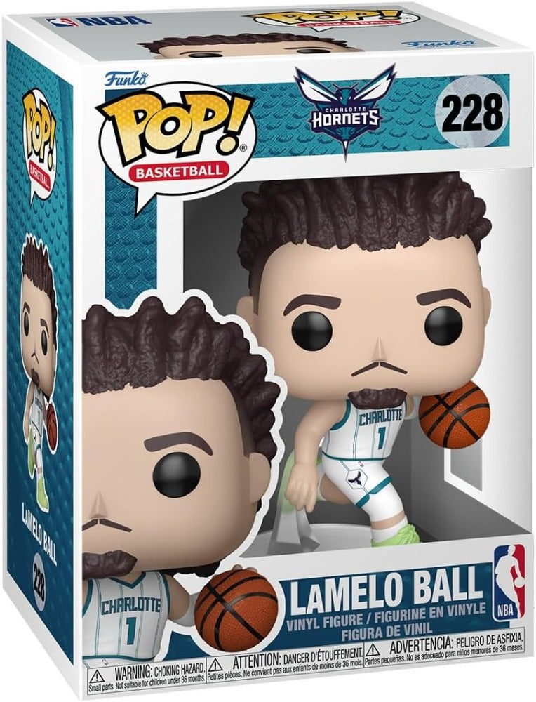 Funko Pop! NBA Charlotte Hornets - LaMelo Ball 228 Figure + Pop Protector
