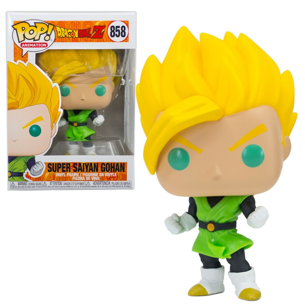 Funko Pop! Dragon Ball Z : Super Saiyan Gohan 858 + Pop Protector