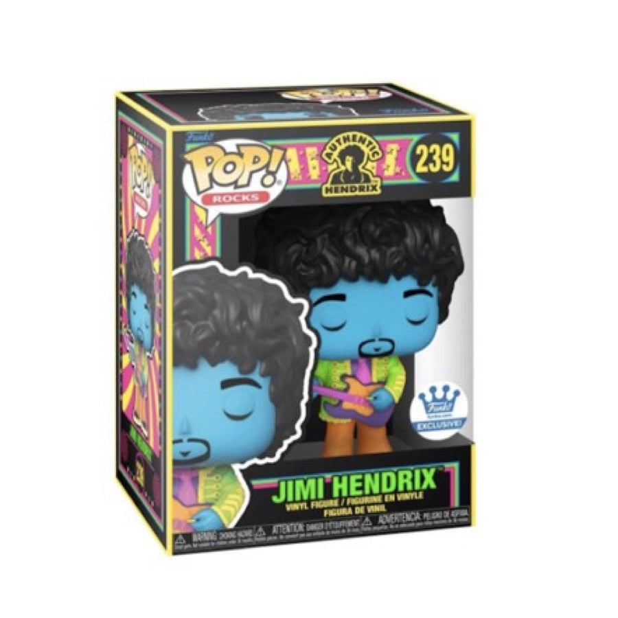 Funko Pop! Authentic Hendrix: Jimi Hendrix 239 Funko Shop Exclusive + Free Protector