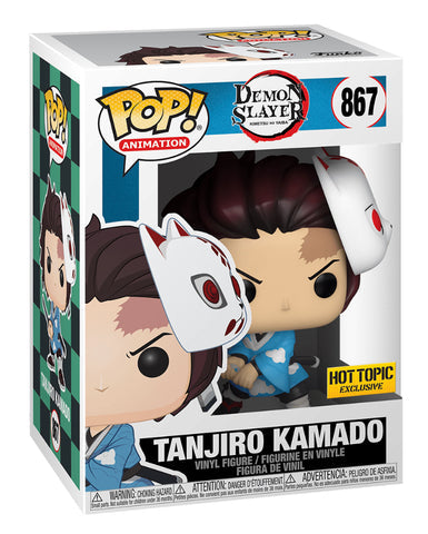 Funko Pop! Demon Slayer : Tanjiro Kamado 867 Hot Topic Exclusive + Pop Protector