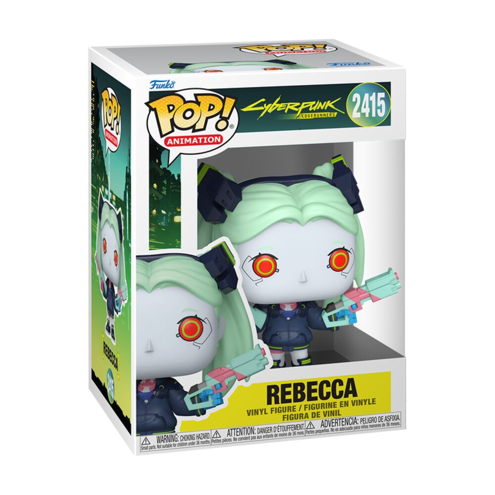 Funko Pop! Cyberpunk Edgerunners - Rebecca 2415 Figure + Pop Protector