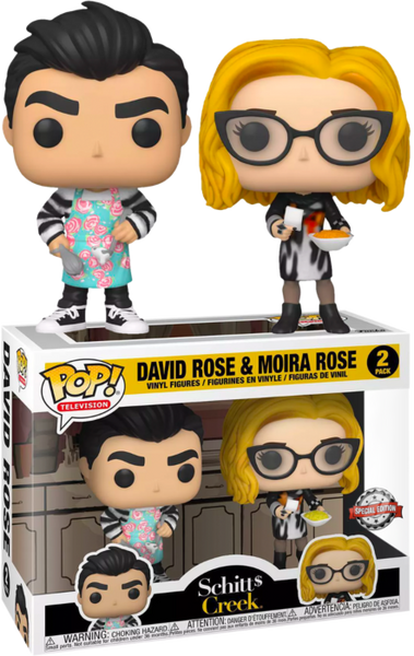 Funko Pop! Schitts Creek David Rose & Moira Rose 2 Pack Special Edition
