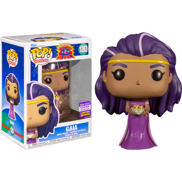 Funko Pop! The New Adventures of Captain Planet - Gaia 1293 Funko 2023 Summer Convention Exclusive + Free Protector