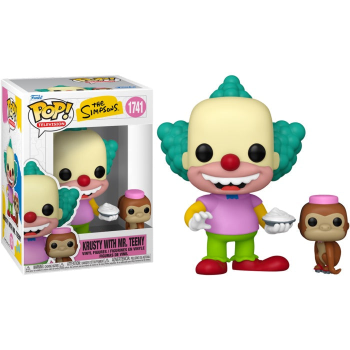 Funko Pop! The Simpsons - Krusty with Mr. Teeny 1741 Figure + Pop Protector