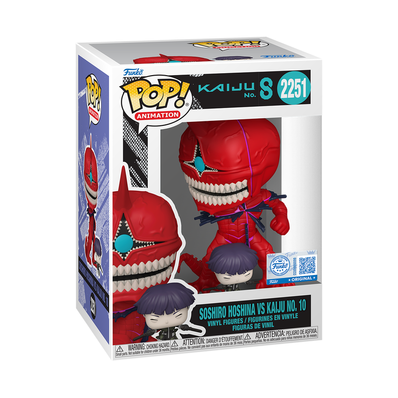 Funko Pop! Kaiju No. 8 - Soshiro Hoshina VS Kaiju No. 10 2251 Funko Special Edition Figure + Pop Protector