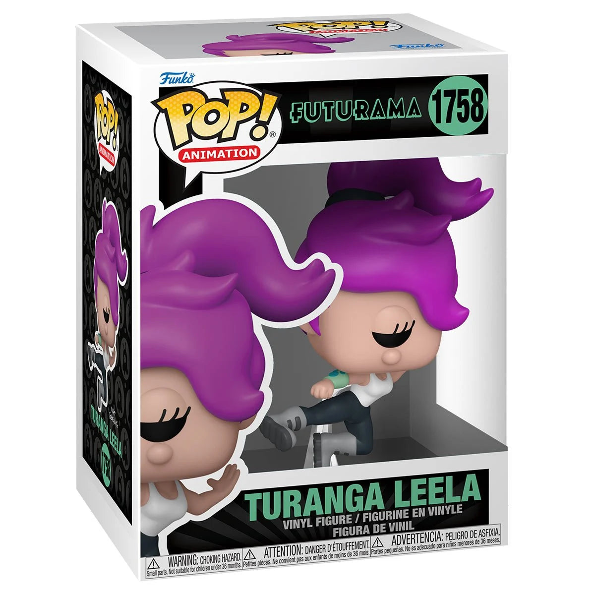 Futurama Turanga Leela Funko Pop! Vinyl Figure #1758 + Pop Protector