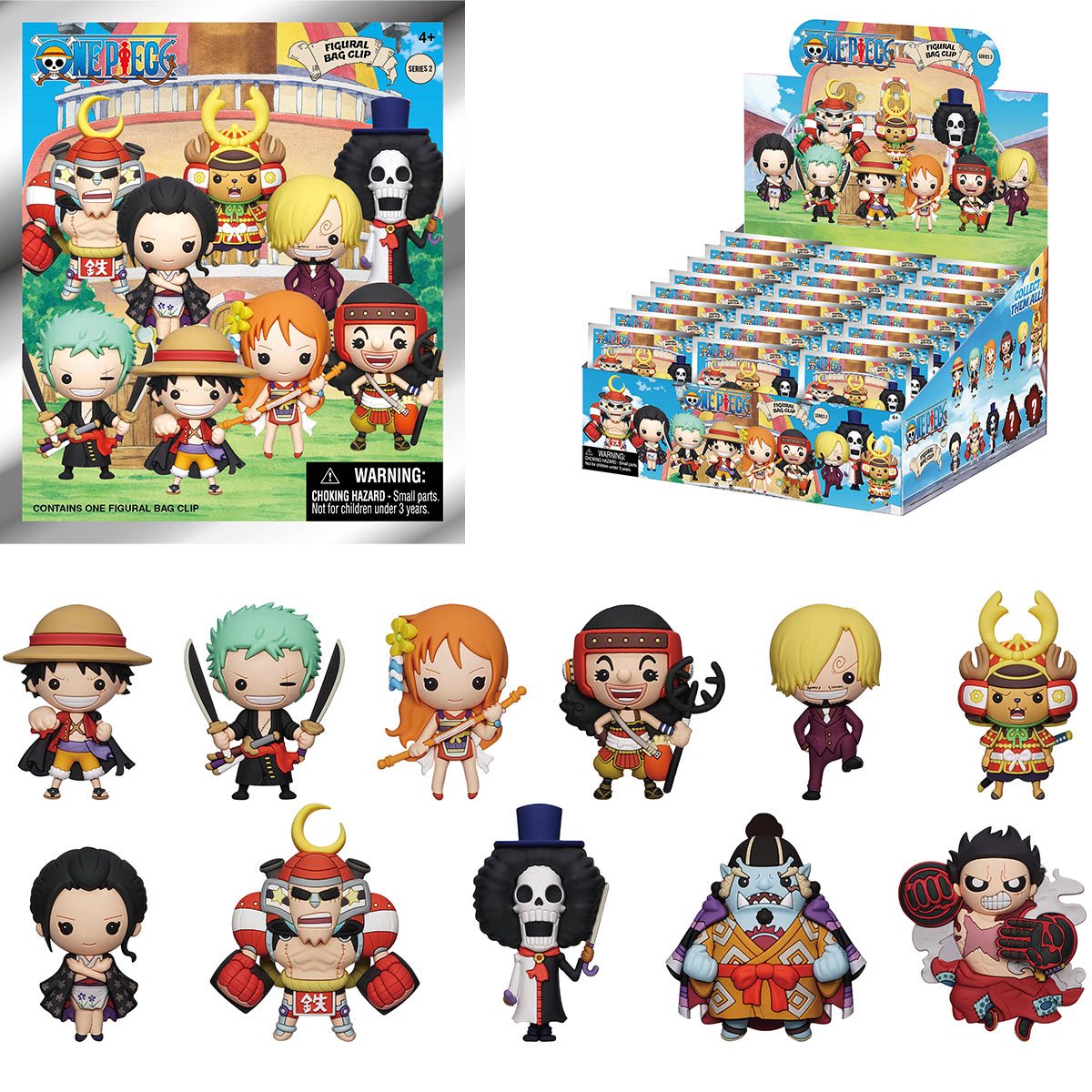 One Piece Series 2 3D Foam Bag Clip ( Mystery Bag Singles – One Variation Chosen at Random )