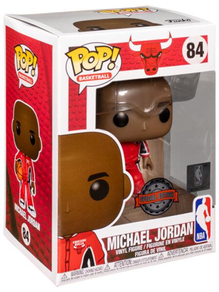 Funko Pop! NBA Chicago Bulls : Michael Jordan 84 Special Edition Figure + Pop Protector