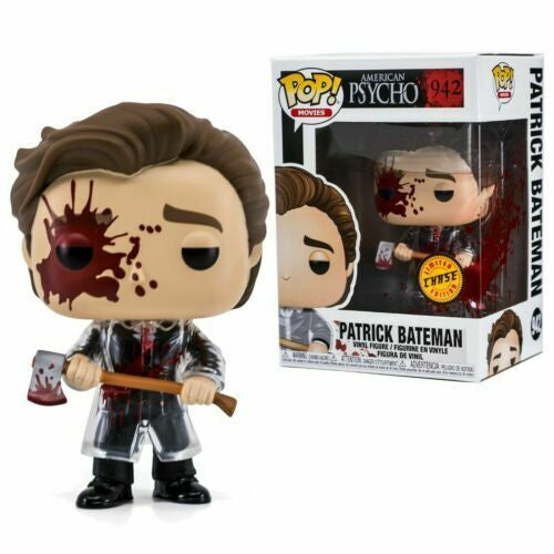Funko Pop! American Psycho - Patrick Bateman (Bloody) 942 CHASE (VAULTED) + Free Protector