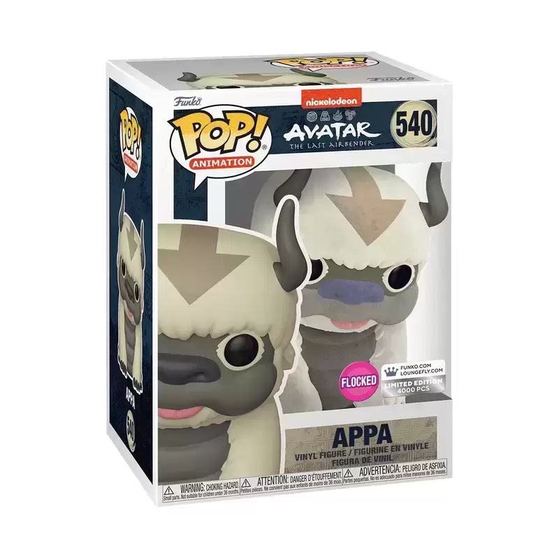 Funko Pop! Nickelodeon- Avatar The Last Airbender - Appa 540 Flocked Limited 4000 PCS Edition + Free Protector