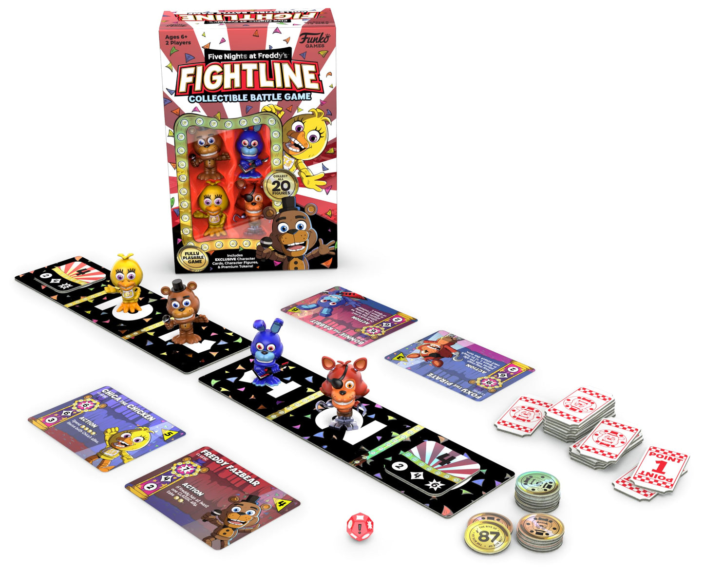 Funko Games! Five Mights at Freddy’s (FNAF) Fightline Collectible Battle Game Premier Pack