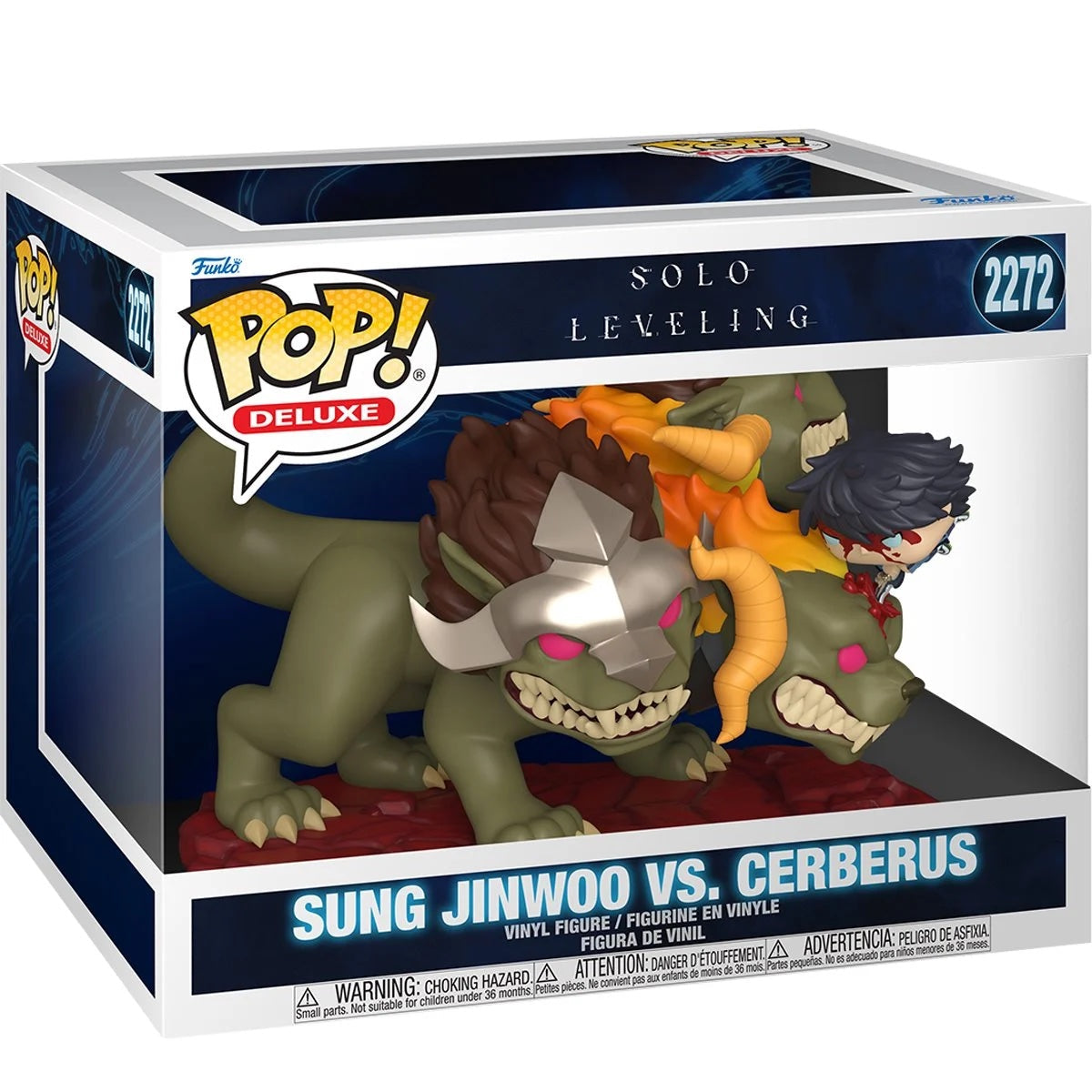 Funko Pop! Solo Leveling - Sung Jinwoo VS. Cerberus 2272 Deluxe Figure