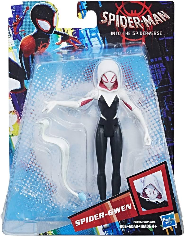 Marvel Spider-Gwen : Spider-Man Into The Spider-Verse Hasbro Action Figure (Box Damage)
