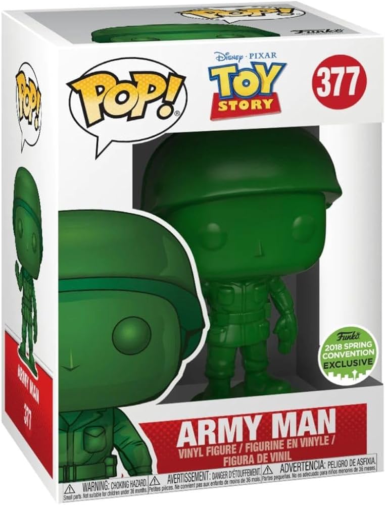 Funko Pop! Disney Pixar Toy Story Army Man 376 Funko 2018 Spring Convention Exclusive (VAULTED) + Free Protector
