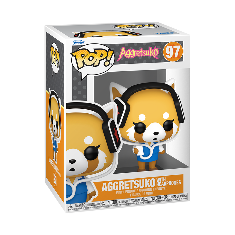Funko Pop! Aggretsuko with Headphones 97 + Pop Protector