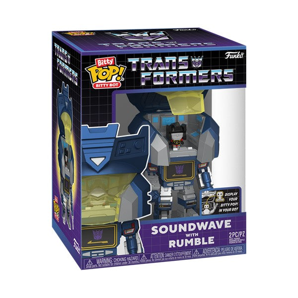 Funko Pop! Transformers : 2 PC Soundwave with Rumble ( Bitty Pop )