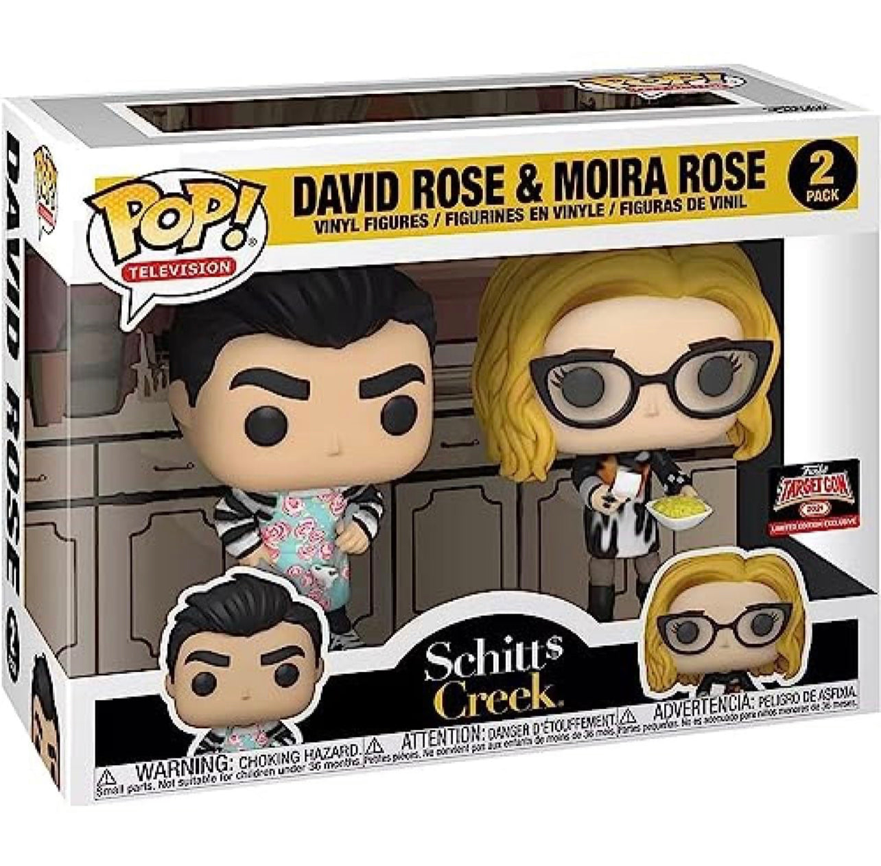 Funko Pop! Schitts Creek David Rose & Moira Rose Funko 2021 Target Con Exclusive 2 Pack