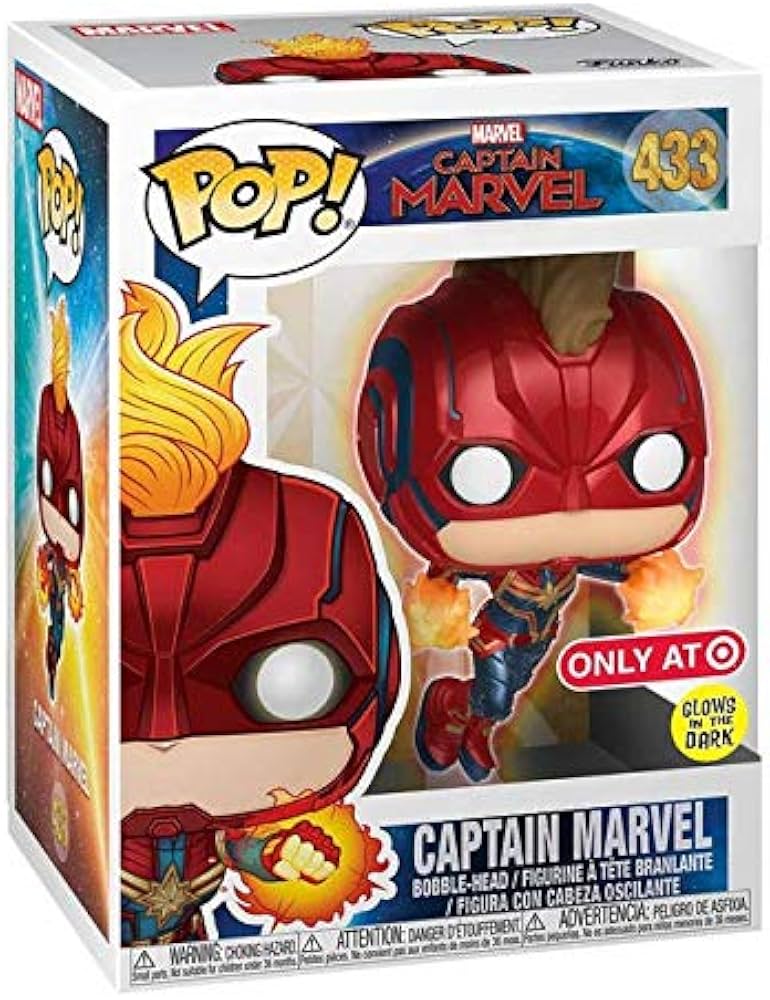 Funko Pop! Marvel Captain Marvel 433 Glows in the Dark Target