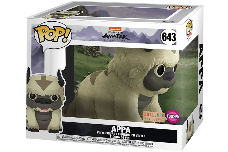 Funko Pop! Nickelodeon Avatar The Last Airbender - Appa 643 Flocked 6-Inch BoxLunch Exclusive (VAULTED)