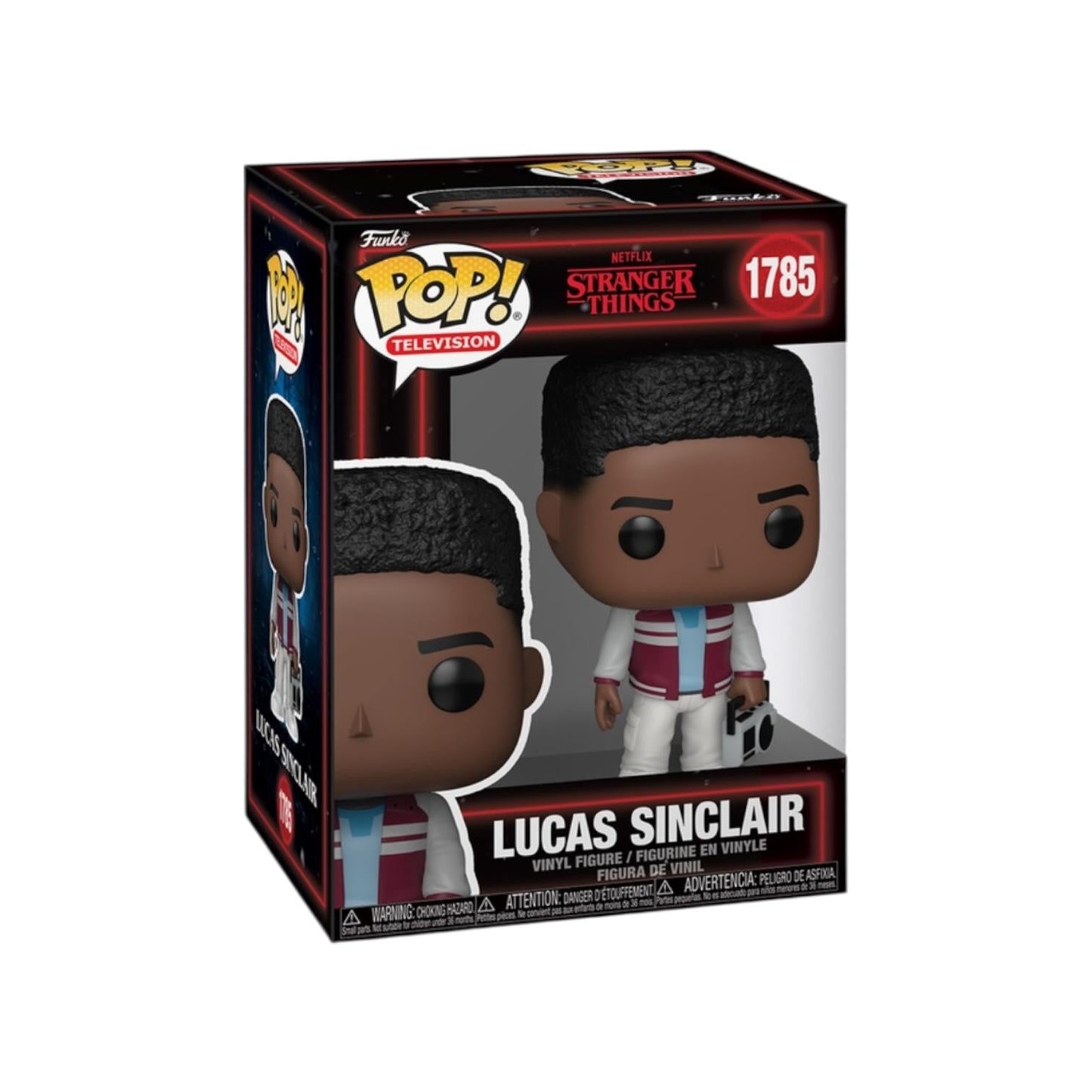 Funko Pop! Netflix Stranger Things - Lucas Sinclair 1785 Figure + Pop Protector