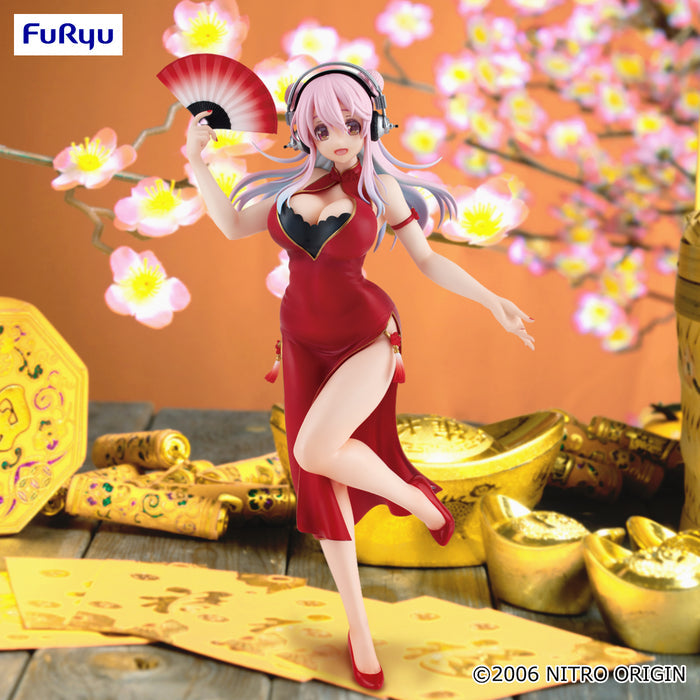 Super Sonico Figure Trio-Try-iT Statue Figure Red China Dress ver. *New In Box*