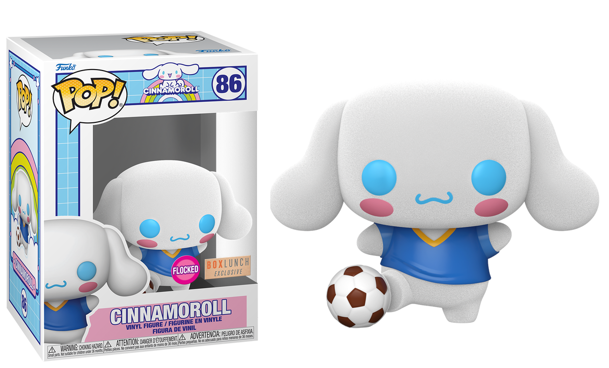 Funko Pop! Sanrio Cinnamoroll 86 Flocked BoxLunch Exclusive + Free Protector