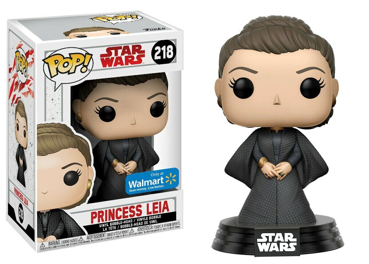 Funko Pop! Star Wars - Princess Leia 218 Walmart Exclusive + Free Protector (VAULTED)